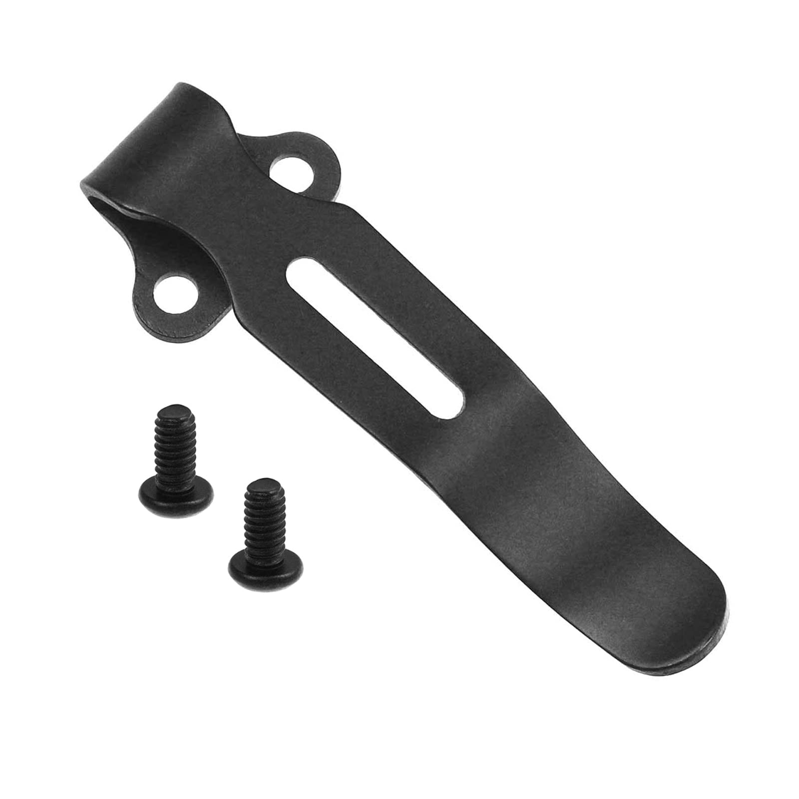 Photo 1 of Stainless Steel Mini Deep-Carry Pocket Clip Set - 1.64inch or 41.7mm Mini Size Deep Carry Clip Compatible with Benchmade Bugout 535 and Most Benchmade Knives - Includes 2Pcs Clip Screws, Black