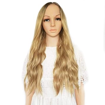 Amazon Com Beautycolor Ombre Wig Brown To Ash Blonde High