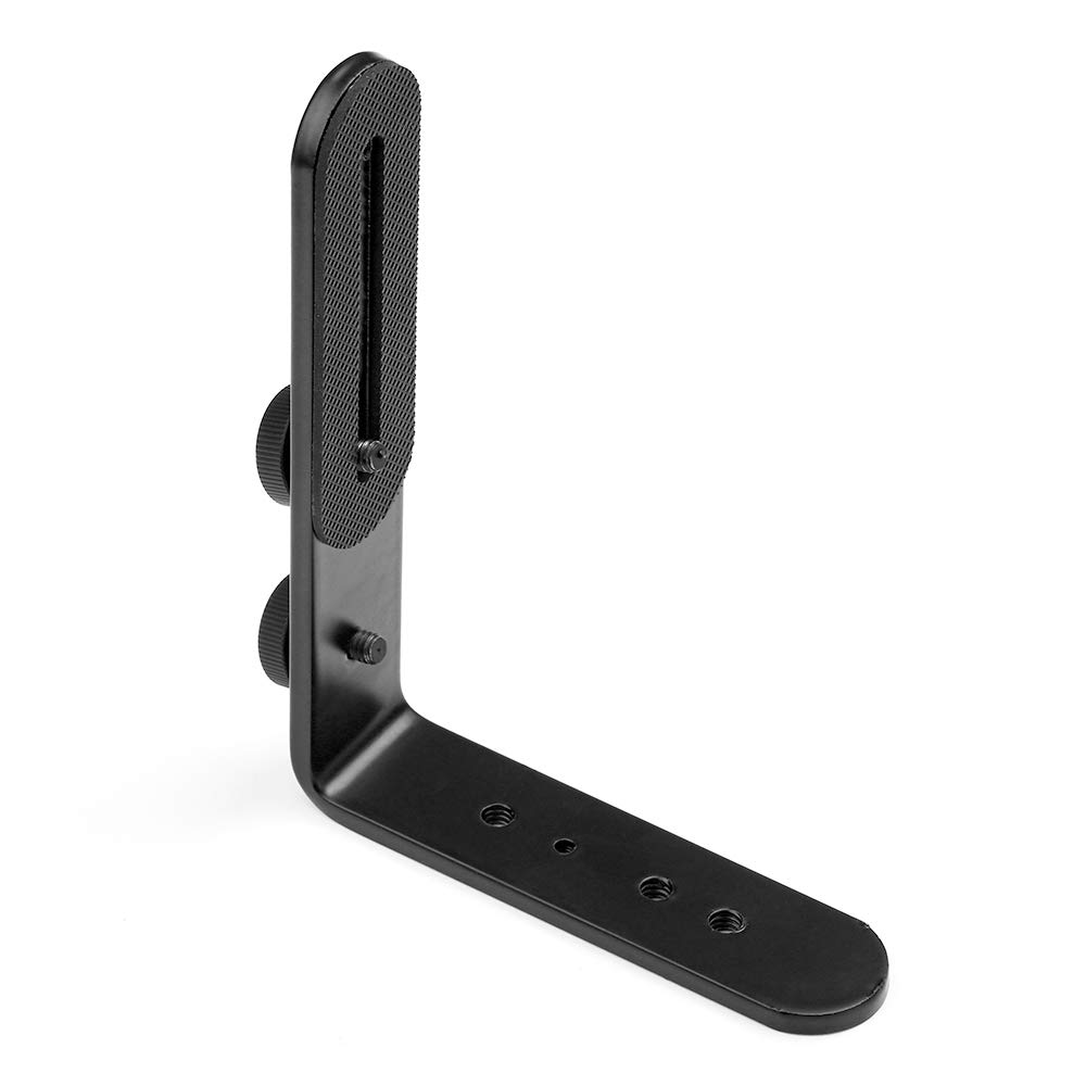 Fotover Camera L-Shaped Flash Mount Bracket Holder for Canon Nikon Pentax DSLR Camera Speedlite Flash