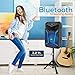 Portable Bluetooth PA Speaker System-800W Outdoor Bluetooth Speaker Portable PA System w/Microphone in, Party Lights, MP3/USB SD Card Reader, FM Radio, Rolling Wheels-Mic, Remote-Pyle PPHP122SM.5thumb 4