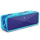 AXLOIE Portable Bluetooth Speaker, Camouflage Bluetooth 5.0 Wireless Speaker with Deep Bass and Stereo Audio, 12 Hours Playtime, Support USB/TF Card/AUX Built-in Mic for Home Outdoors Travel