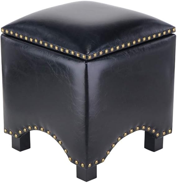 Amazon.de: Ottoman Square Storage Fußstütze Hocker Leder Wrap