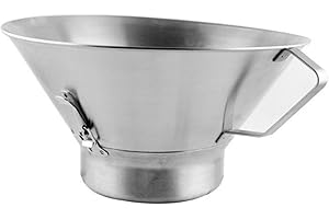BAFOVY French Fries Oil Strainer, 304 Stainless Steel Grease Funnel with Oil Catcher, Food Draining Bowl for Home Kitchen Com
