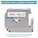 Anycolor Compatible with Brother Ptouch M Tape PTM95 Label Tape M-231 M-K231 M-K131 431 531 631 731 12mm 0.47 Inch, for Brother Label Maker PT-M95 PT-70BM PT-90 PT-65 PT-45 Refills, 6-Pack