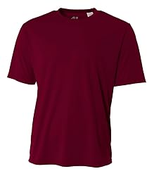A4 Mens Cooling Performance Crew, XL, Maroon
