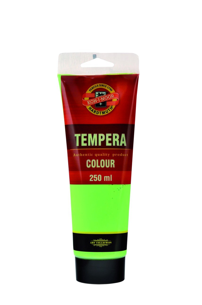 KOH-I-NOOR distemper colour 250ml permanent green brilliant, Paint, 7.8 x 7.8 x 22 cm