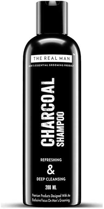 Buy The Real Man Charcoal Shampoo 200ml With Extract Of Aloe Vera
