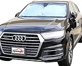 EPAuto Car Windshield Sun Shade - UV Ray Deflector for Full-Size Sedan / SUV / Jeep / Minivan Vehicle Cool and Damage Free (63 x 34 Inches)