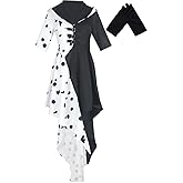 Lovecos Women's Deville Costume Dress with Gloves Full Set Halloween Costume