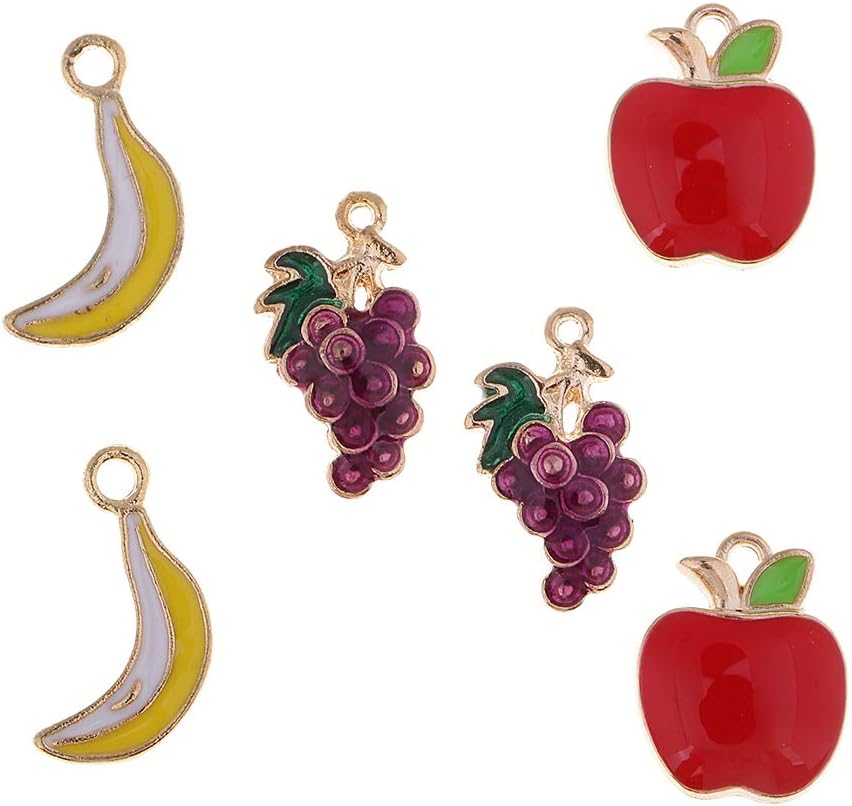 Crafts 5/50X Fruit Pendants Charms Pendant For DIY Necklace Jewelry