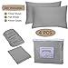 HOMEIDEAS 6 Piece Bed Sheets Set (King, Light Gray), 1800 Bedding Soft Brushed Microfiber Luxury Sheets, Deep Pockets, Easy Care, Wrinkle & Fade Free