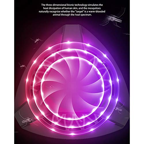 Lampara Antimosquitos Usb 5W Con Ultravioleta Insectos Trampa 5V Atrapa Mosquitos Que Atrae A Los Mosquitos,Silencioso Y Funcional,No TóXicos,Sin RadiacióN,Negro