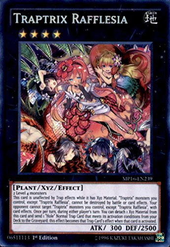 Yu-Gi-Oh! - Traptrix Rafflesia (MP16-EN239) - Mega Pack 2016 - 1st Edition - Secret Rare