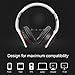 Hi-Fi Stereo headset, Wireless Bluetooth Headphones, Foldable, Built-in Microphone, Compatible with Phones/Tablet/Audio-Black