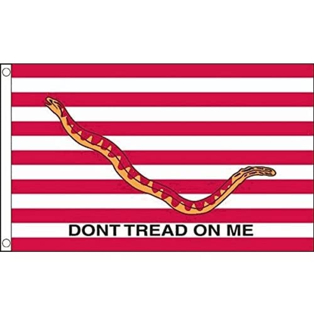 AZ FLAG - Us First Navy Don'T Tread On Me Flag - 3x5 Ft - 100D Polyester Two Colors Banner with Two Metal Grommets - Fade Resistant - Vivid Colors - 3' x 5' Feet - 150x90 Cm