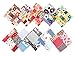 RayLineDo 50X Different Pattern Patchwork Poplin Fabric Bundle Squares of 1010cm Quilting Scrapbooking Artcraft Project Collection One