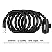 Titanker Bike Lock, Bike Lock Cable 6 Feet Coiled Secure Bicycle Locks with Keys Scooter Locks Bicycle Locker 1/2 Inch Thick Heavy Duty Anti Theft Bike Cable Lock with Mounting Bracket