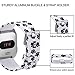 Maledan Compatible with Fitbit Versa Bands, Paw Print, Large