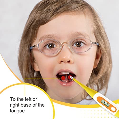 Digital Oral Thermometer for Fever Adults Rectal, Underarm & Mouth, Accurate & Fast, EasyHome