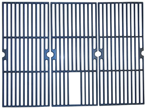 Music City Metals 62393 Matte Cast Iron Cooking Grid Replacement for Gas Grill Model Brinkmann 810-2390-S, Set of 3