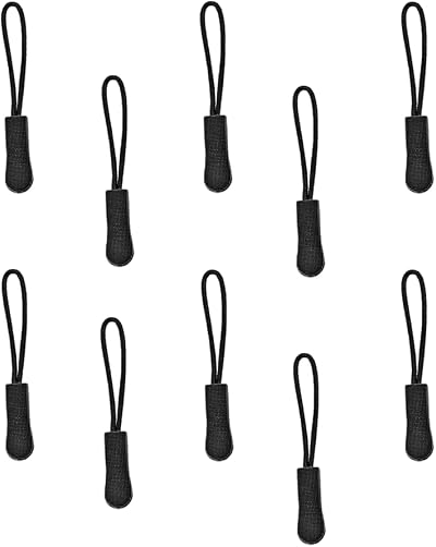 Aeuezxx Zipper Pulls 10 Pcs Replacement Zip Tags for Bags & Clothes