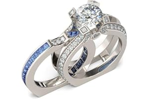 Jeulia Diamond Band Rings for Women cz Sterling Silver Interchangeable Ring Sets Wedding Engagement Anniversary Promise Ring Bridal Sets