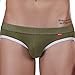 YiZYiF Men's Backless Bikini Jockstrap Briefs Underwear Army Green Small