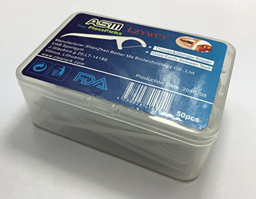 ASM Dental Floss Picks 50 each (Pack of 4)