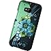 Cell Accessories For Less (TM) For HTC One M8 Rubberized Design Cover Case - Sublime Flower + Bundle (Stylus & Micro Cleaning Cloth) - By TheTargetBuys
