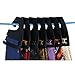 Landisun Adjustable Non-Slip Tie Belt Scarf Hanger Holder Hook Rack for Closet Organizer Storage Tie Hook Black, 72 Pcs
