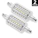 CTKcom R7S 78mm LED Bulbs(2 Pack) - J Type 78mm Double Ended 5W 120Volts Halogen Bulbs Daylight White 6000K,R7S Double Ended Filament Flood Lights Quartz Tube Lamps 50W Replacement Halogen Bulb,2 Pack