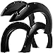 Fender Flares Compatible with 99-07 F-250 and F-350 (Pack of 4) Bolt On Pocket Style Wheel Fenders Flare - Accessories Best for Pick-up Trucks Trim Guards - Black, Paintable Parts with Hardware Kit