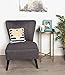 Kate and Laurel Celia Round Metal Foldable Tray Accent Table, Teal and Gold