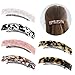 Hair Barrettes for Women Ladies, Funtopia 6 Pack Elegant French Design Barrettes Tortoise Shell Automatic Hair Clip for Medium and Thick Hair, Fashion Acrylic Ponytail Holders Barrettes for Daily Wear