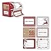 Multiple Sizes Self Adhesive Gift Tag Stickers Label 100 Count Modern Red, White, Silver, and Plaid Designs - Easy to Use - Looks Great on Gifts Presents, Wrapping Paper and Gift Bags