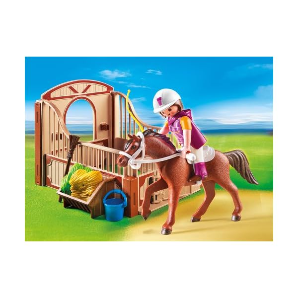 PLAYMOBIL 5518 - Shagya Araber mit braun-Beiger Pferdebox – Bild 3