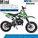 SYX MOTO Kids Mini Dirt Bike Gas Power 2-Stroke 50cc Motorcycle Holeshot Off Road Motorcycle Holeshot Pit Bike, Fully Automatic Transmission, Green