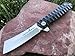 TACTICAL GEARZ Black Titanium (TiN) Stainless Steel EDC Folding Knife w/Sheath! Ball Bearing System, Polished D2 Steel! (Rouge S)