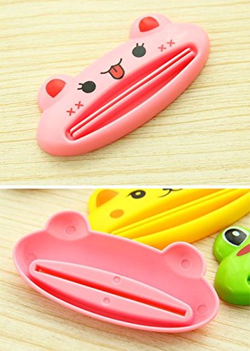DMtse 4 X Home Design Shaped Toothpaste Tube Squeezers Clip