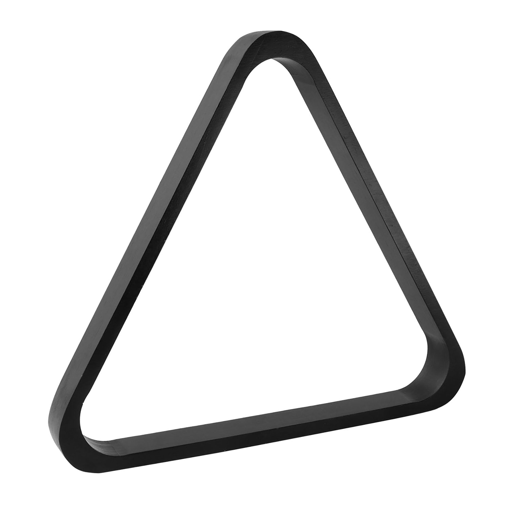 Photo 1 of GSE Games & Sports Expert Solid Wood Billiard 8-Ball Triangle or 9-Ball Diamond Pool Ball Racks for 2-1/4" Pool Balls (Black Triangle Rack)