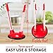 Baggy Rack Ziplock Bag Stand - Holds Ziplock Bag When You Can’t - Hands Free Bag Holder Stand Makes Prepping Freezer Meals Fast, Easy and Without The Mess - Dishwasher Safe Bag Holders for Busy Moms