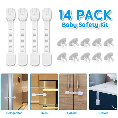 Locks Child Safety Strap Locks (14 Pack Baby Safety Kit