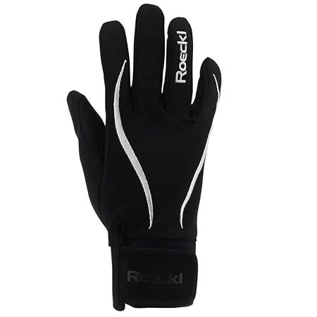 Roeckl Langlaufhandschuhe Windstopper Schwarz-Weiß 1188