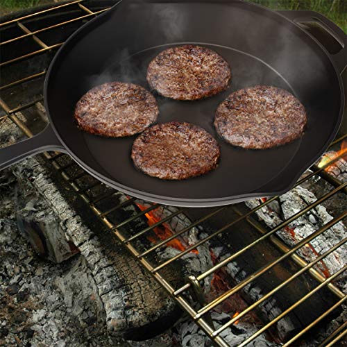 4 Pre+Seasoned+Cast+Iron+Skillets