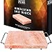 Majestic Pure Pink Himalayan Salt Block - with Stainless Steel Holder - 12in x 8in x 1.5in