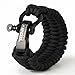 Titan Paracord Survival Bracelet | Black | X-Large (Fits 9