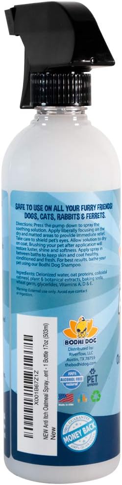 anti itch oatmeal spray for dogs