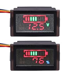 Yeeco LCD Digital Capacidad de la batería monitor DC 8   63 V comprobador de capacidad de la batería de litio ¡ê?12 V 24 V 36 V 48 V batería de plomo ácido Panel calibre, apto para coche Móvil de la energía etc.