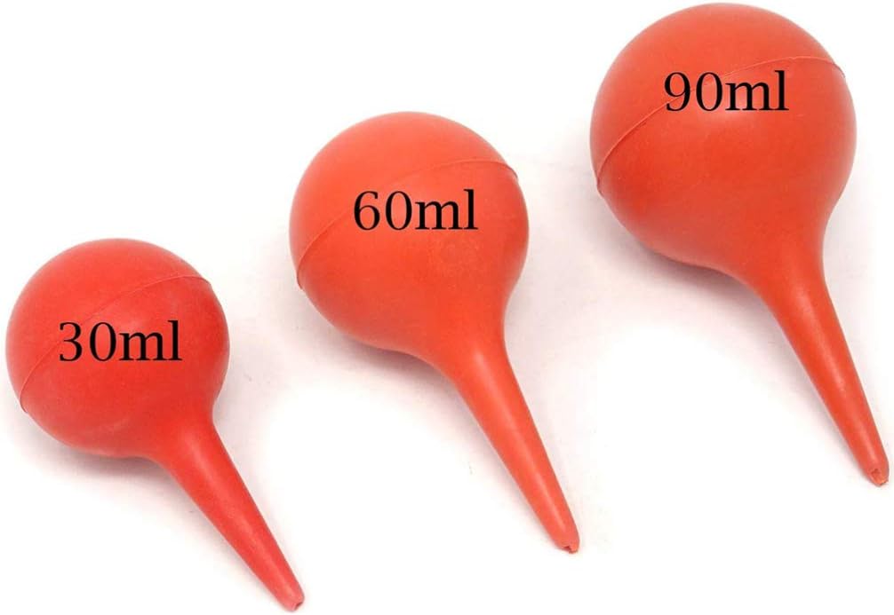 Healifty 3pcs Ear Syringe Bulb Nasal Aspirator Ear Washing Rubber Suction Sucker Squeeze Bulb 30ml 60ml 90ml - Image 4