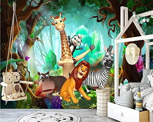 Mural 3d Wallpaper Lion King Animal Forest Livingroom/Bedroom/Tv Backdrop/Sofa Background Home Decoration Including Paste 250cm(W)ร175cm(H)
